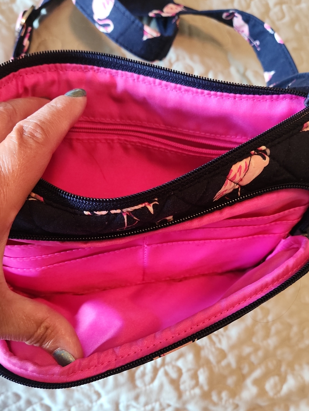 Vera Bradley Flamingo Crossover - Picture 3 of 5